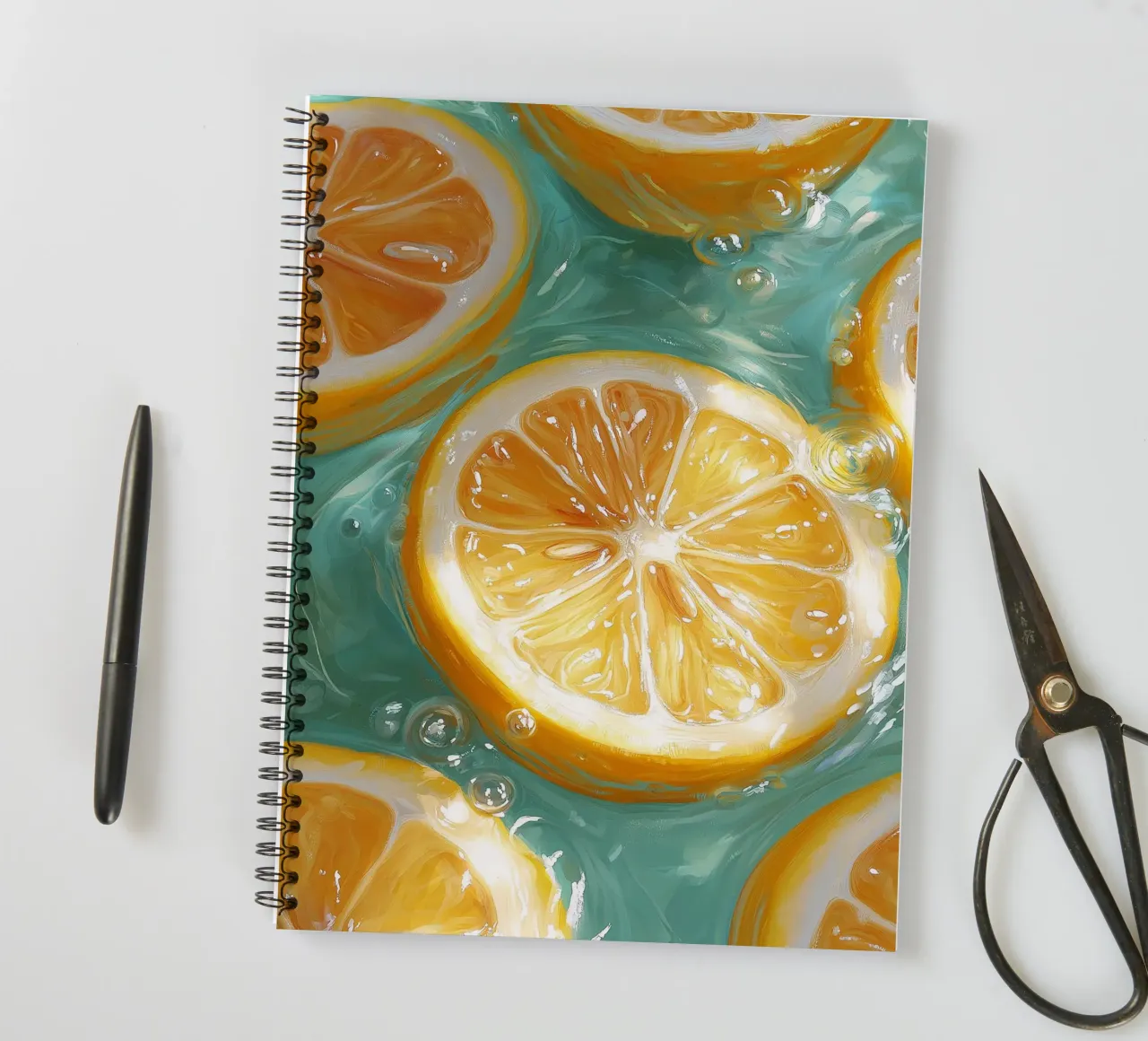 Zitrone in Wasser Ringbuch von Spice & Style