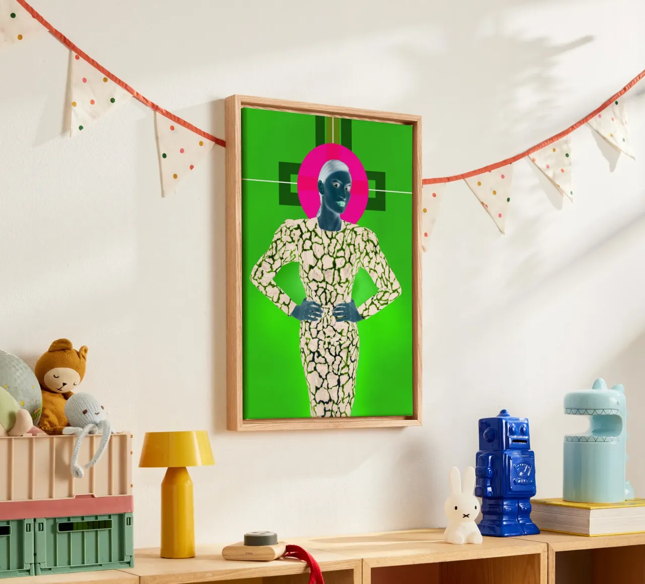 Madonna II canvas with Floater frame by Hey Vincent