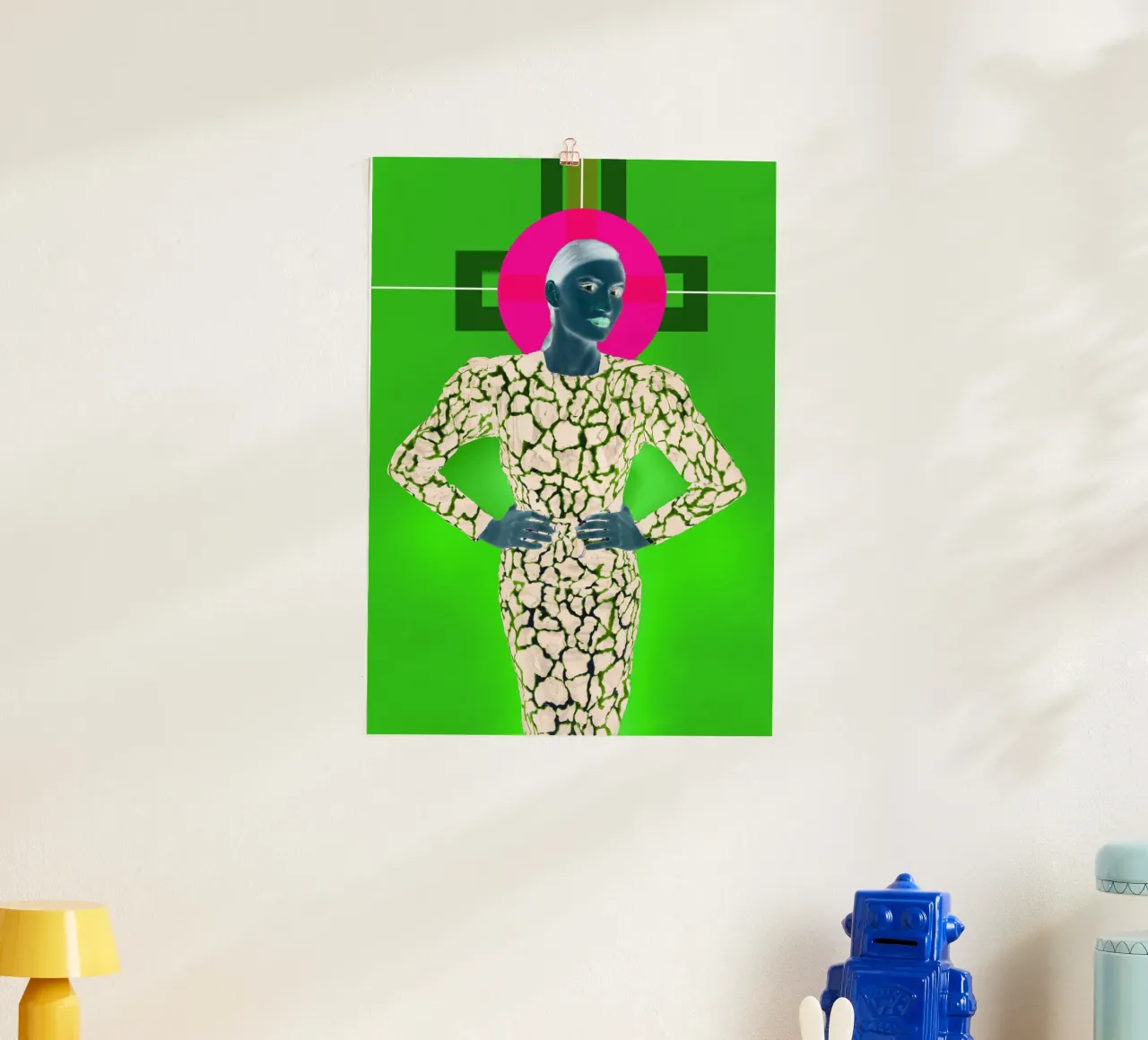 Madonna II poster con telaio in alluminio da Hey Vincent