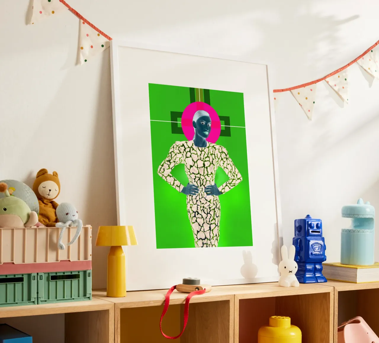 Madonna II poster con telaio in alluminio da Hey Vincent