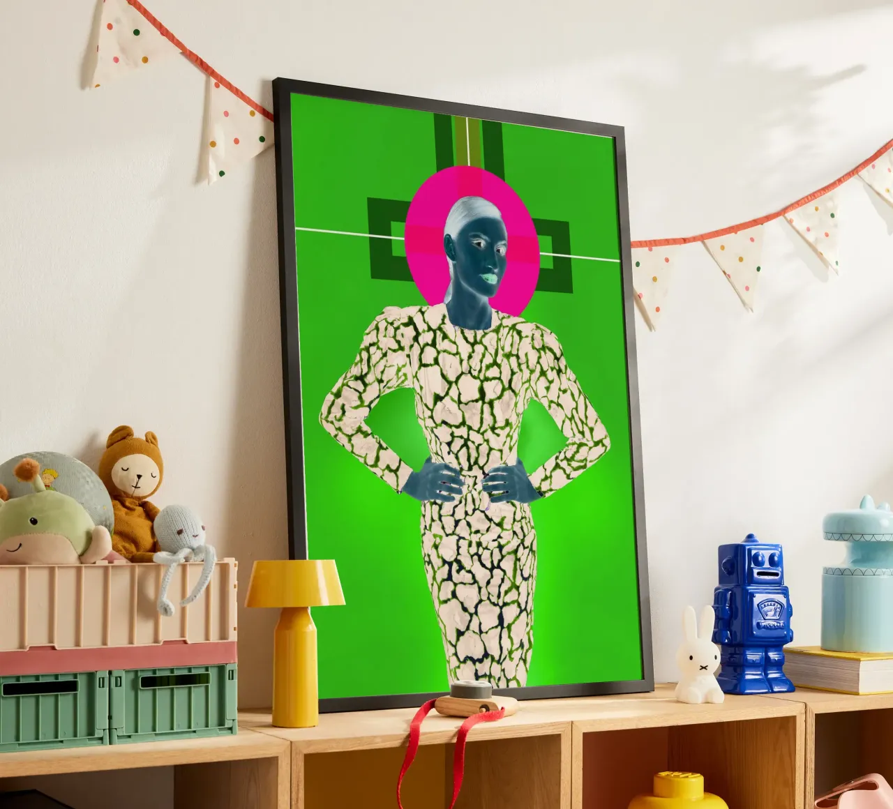Madonna II poster con telaio in alluminio da Hey Vincent