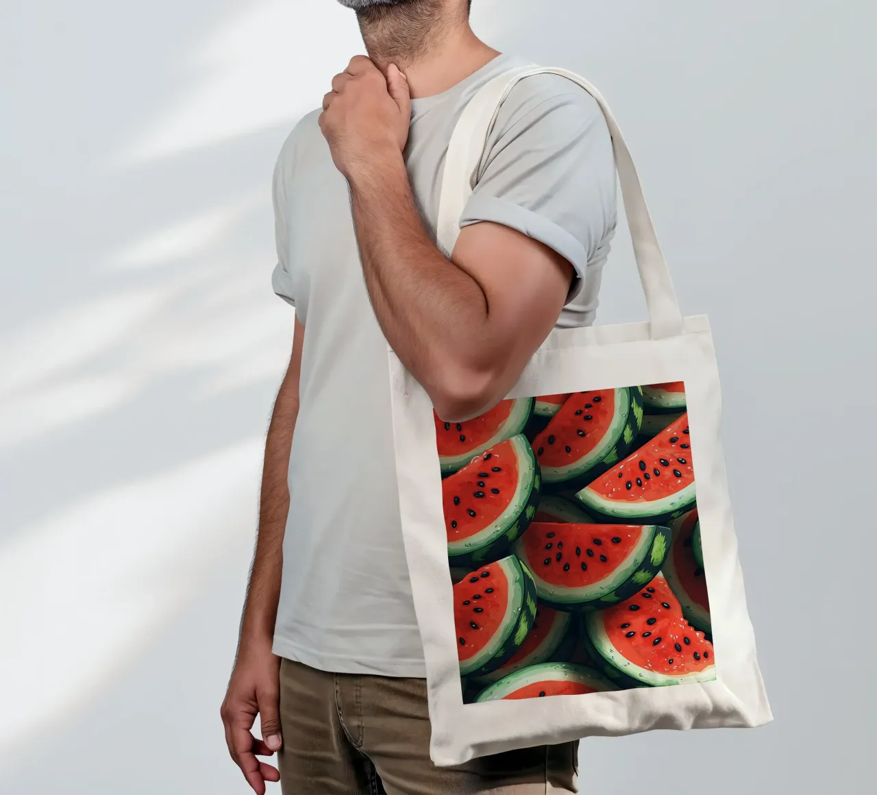 Watermelon slices tote bag by Spice & Style