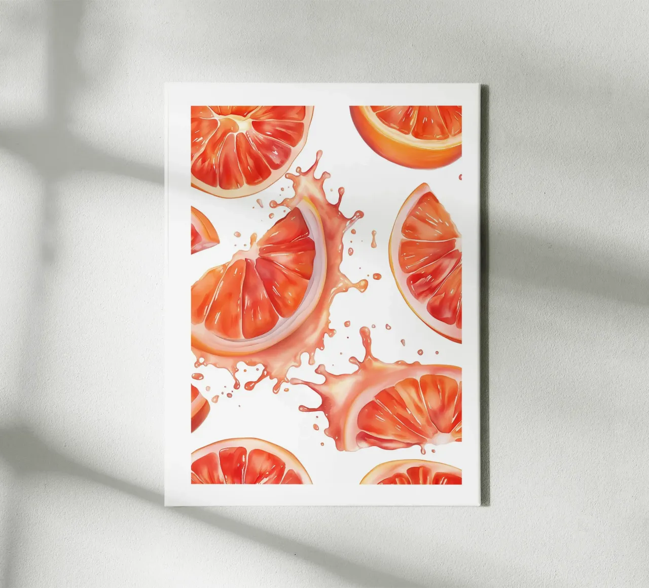 Grapefruit explosie canvas van Spice & Style