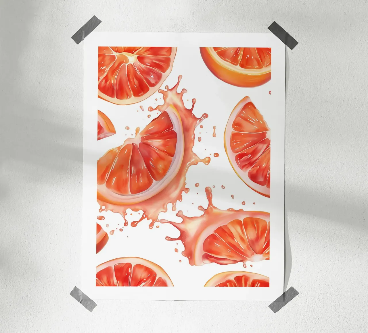 Grapefruit explosie hahnemühle van Spice & Style