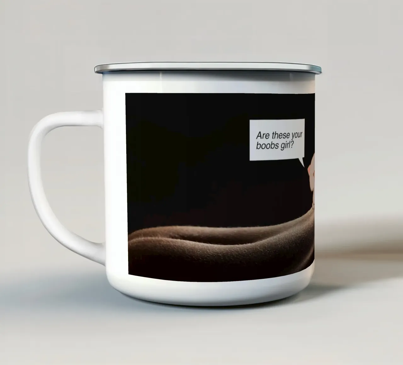 I´m a boy tazza in smalto da Hey Vincent