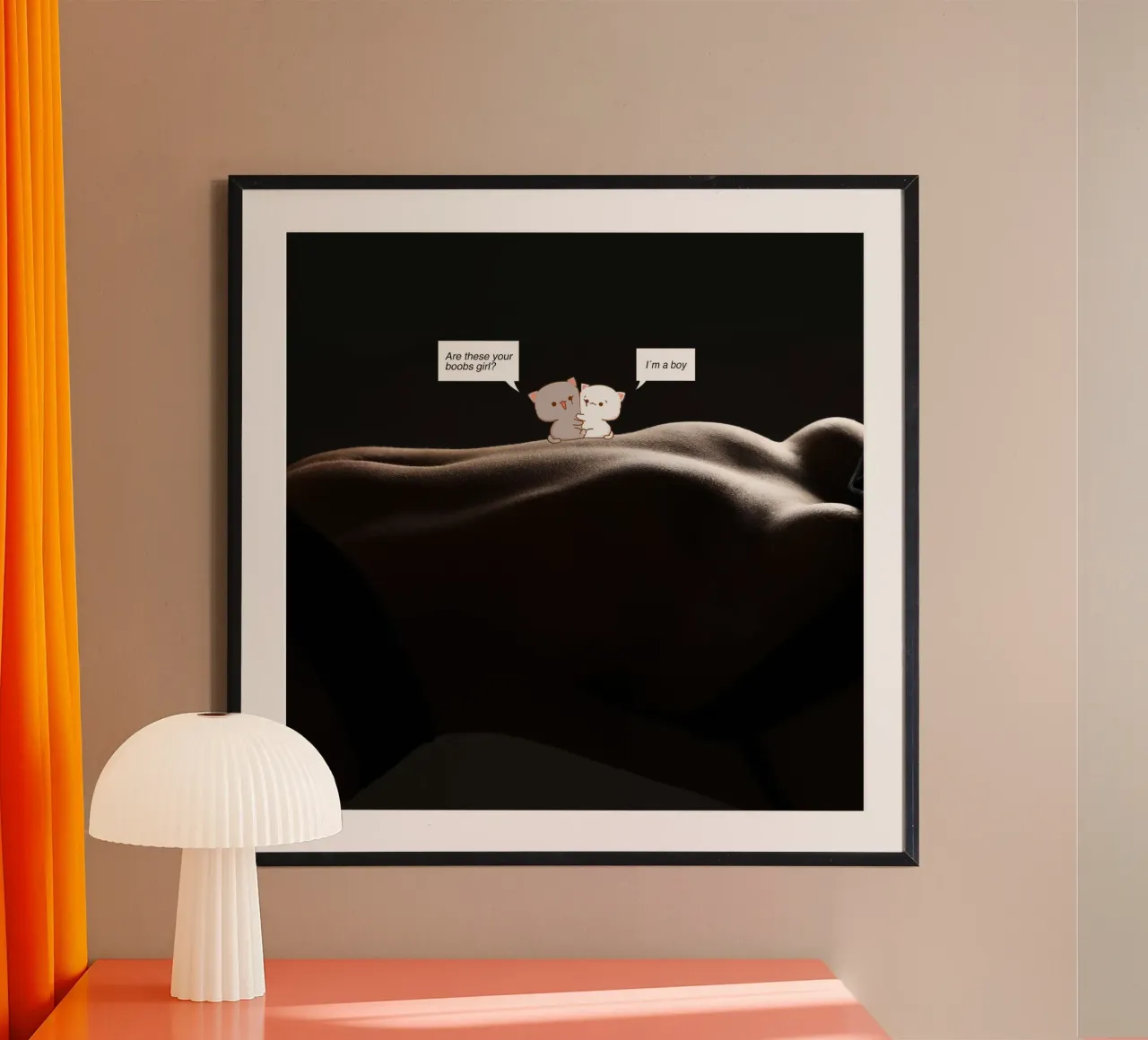 I´m a boy poster con telaio in legno da Hey Vincent