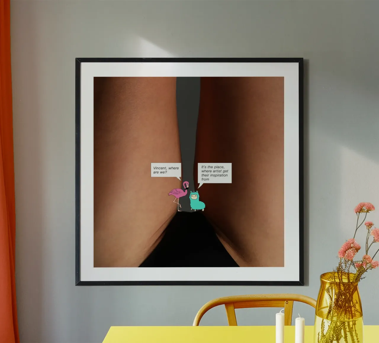 Artists Inspiration poster con telaio in legno da Hey Vincent