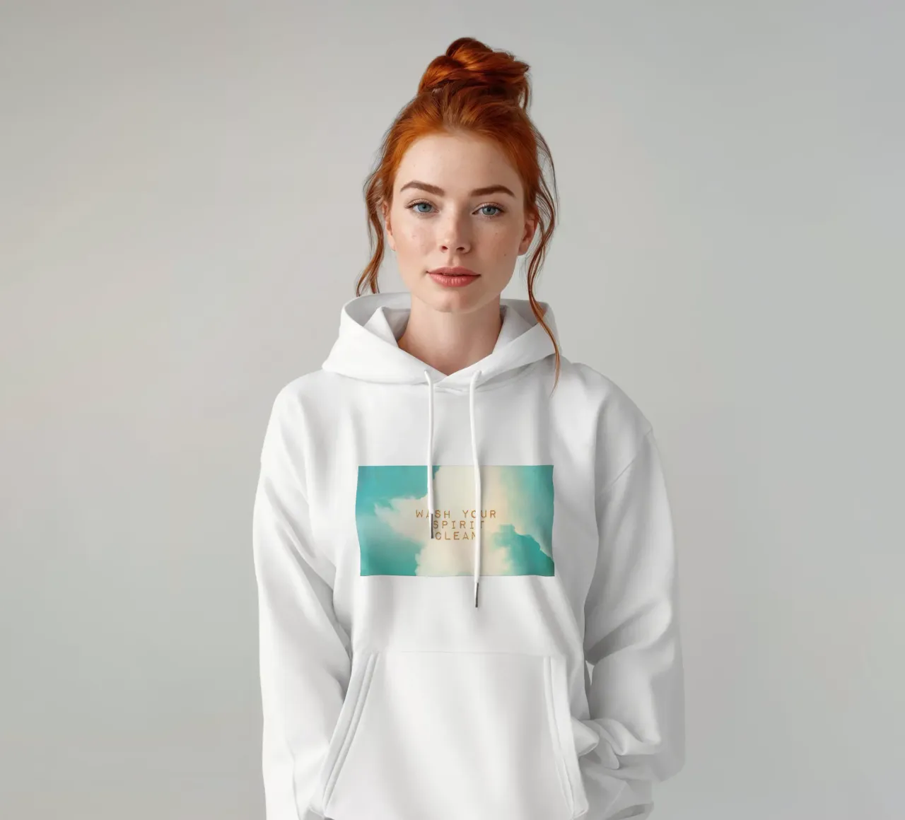 Wash Your Spirit Clean hoodie by Monika Strigel