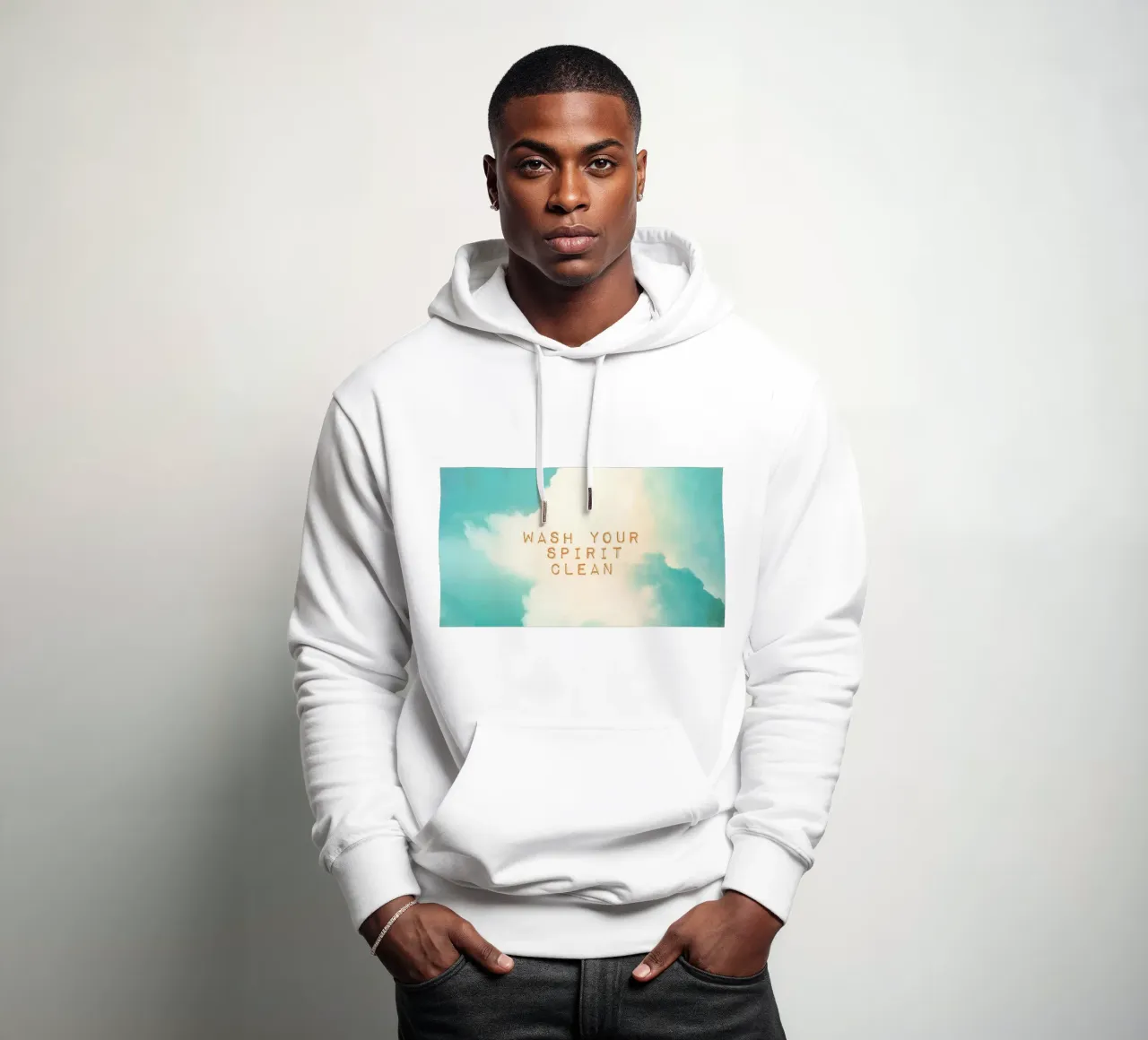 Wasche deinen Geist rein Hoodie von Monika Strigel