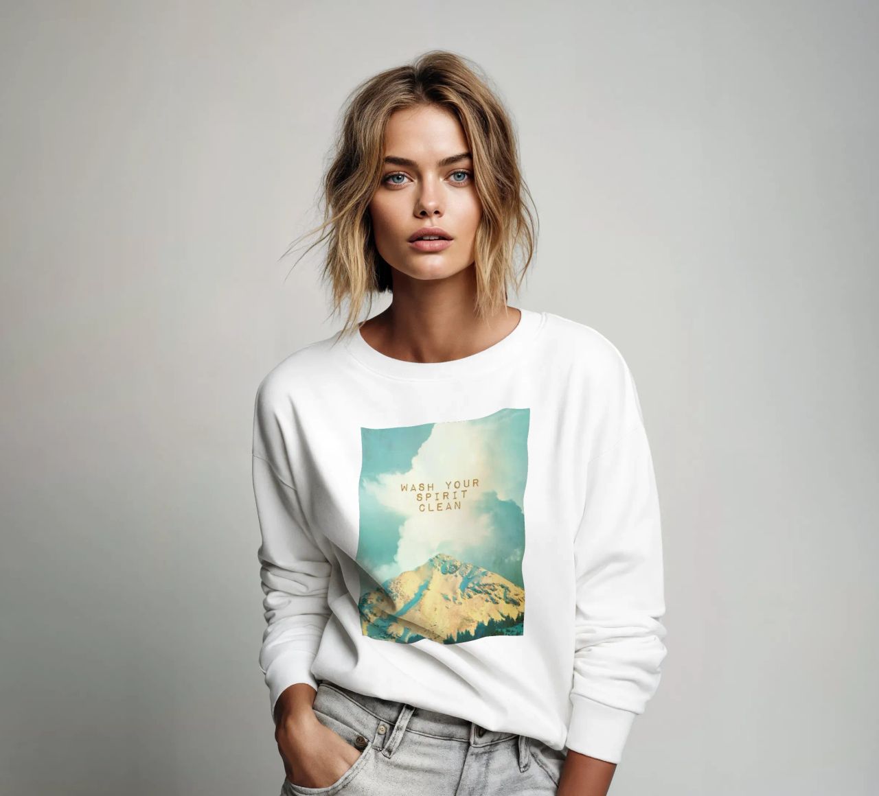 Lava tu espíritu sudadera de Monika Strigel