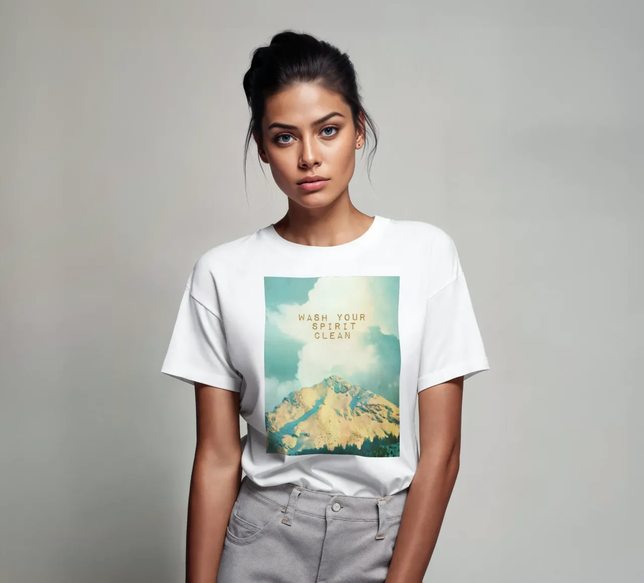 Was je geest schoon t-shirt van Monika Strigel