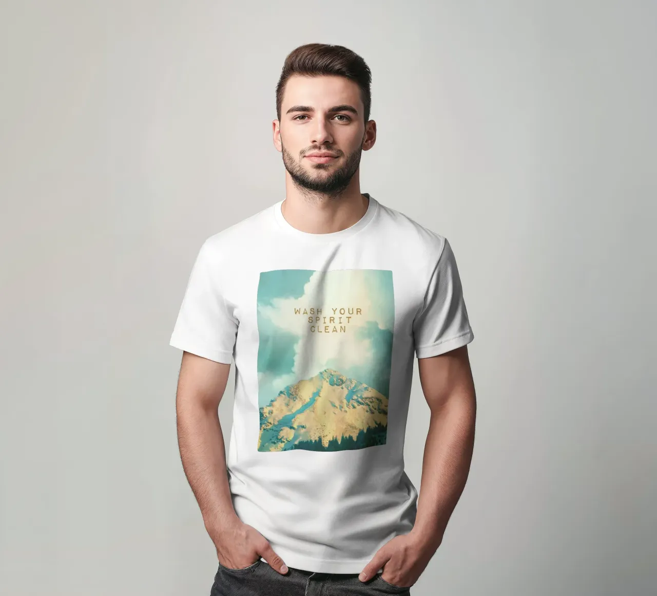 Was je geest schoon t-shirt van Monika Strigel
