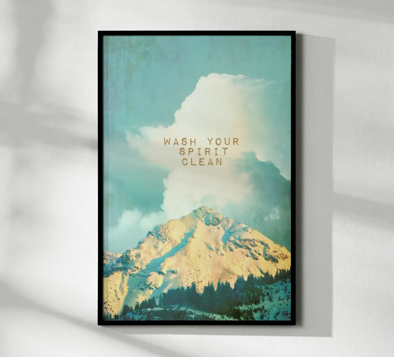 Lavez votre esprit poster de Monika Strigel