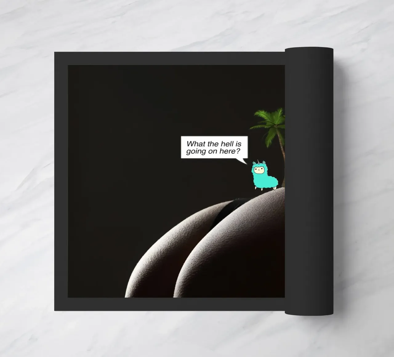 What the hell doormat by Hey Vincent