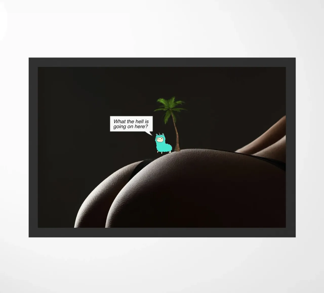 What the hell doormat by Hey Vincent