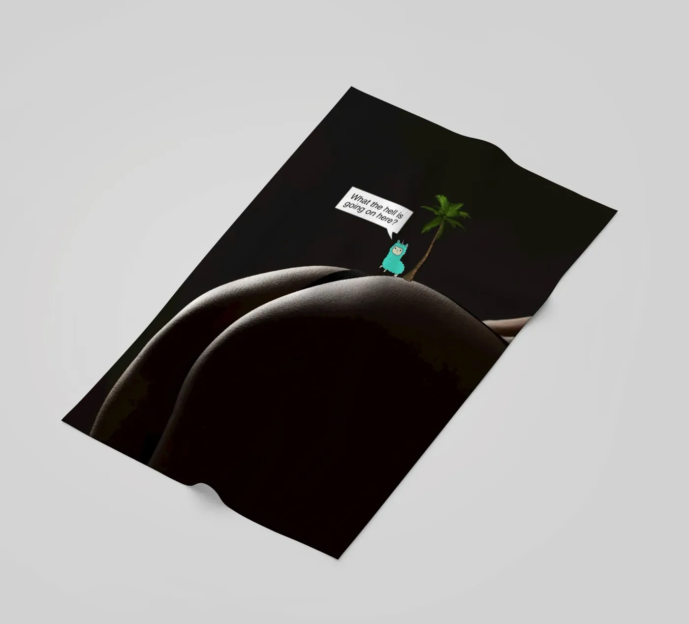 What the hell beach towel by Hey Vincent