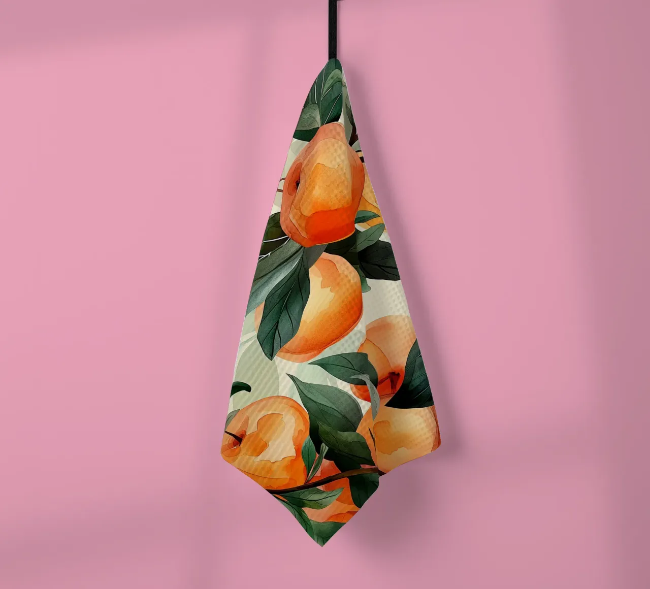 Pesche all'acquerello canovaccio da cucina da Spice & Style