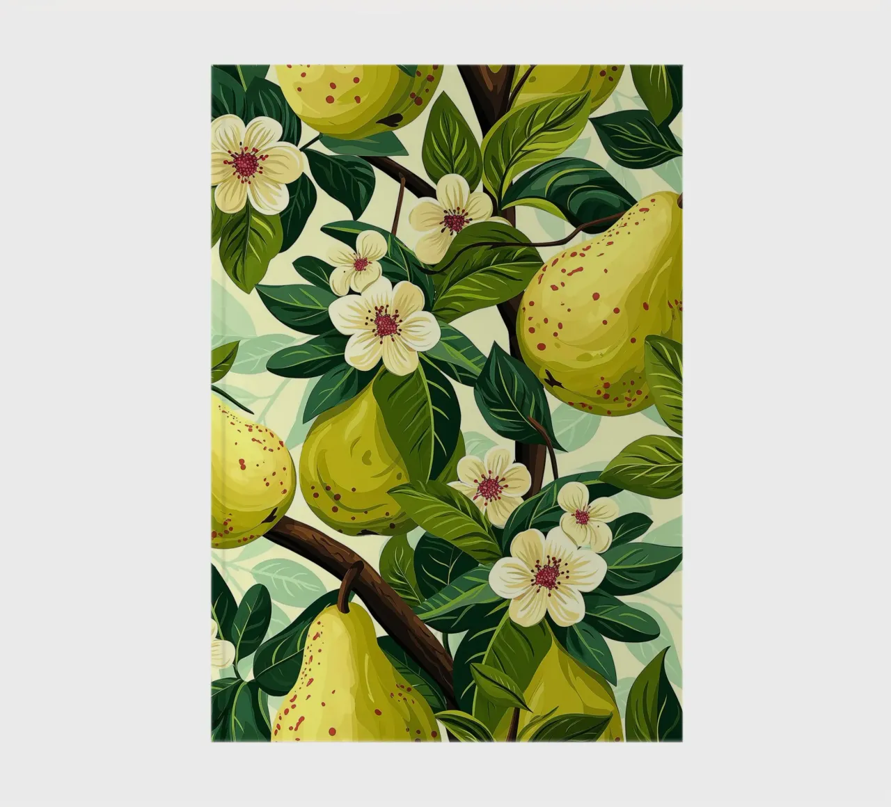 Pear trees in bloom notebook by Spice & Style