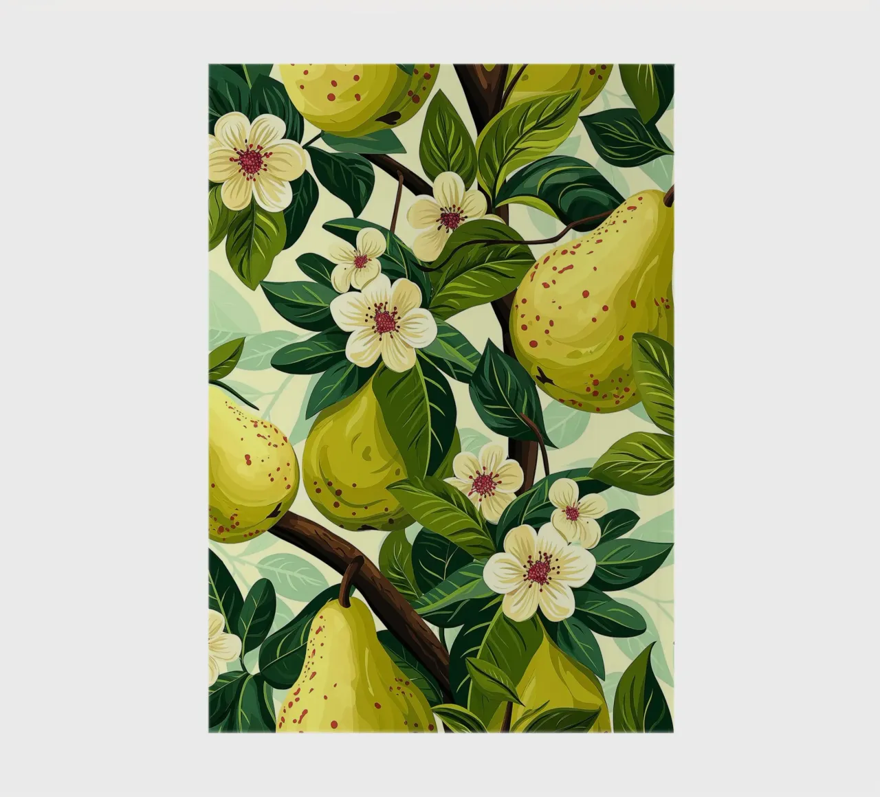 Pear trees in bloom notebook by Spice & Style