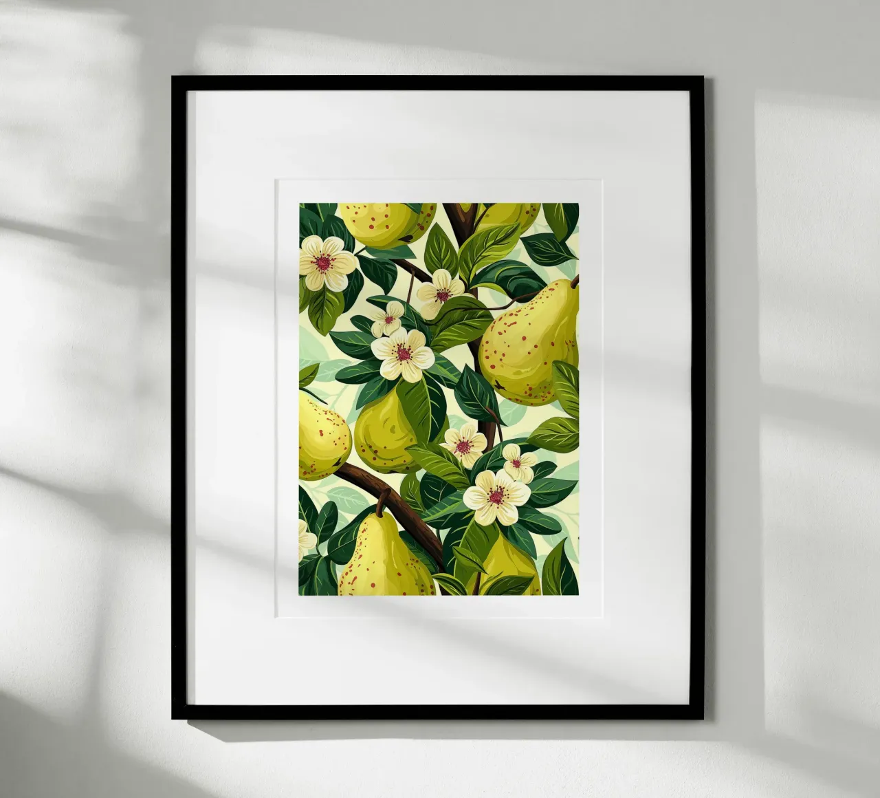Pear trees in bloom poster by Spice & Style