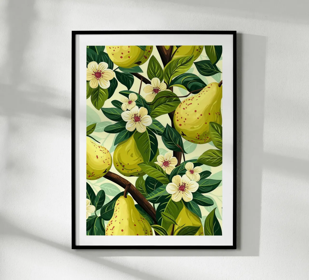Pear trees in bloom poster by Spice & Style