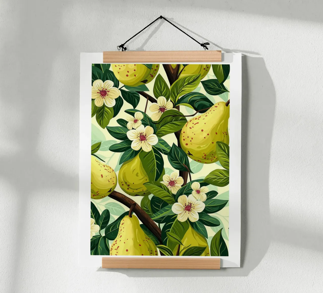 Pear trees in bloom poster by Spice & Style