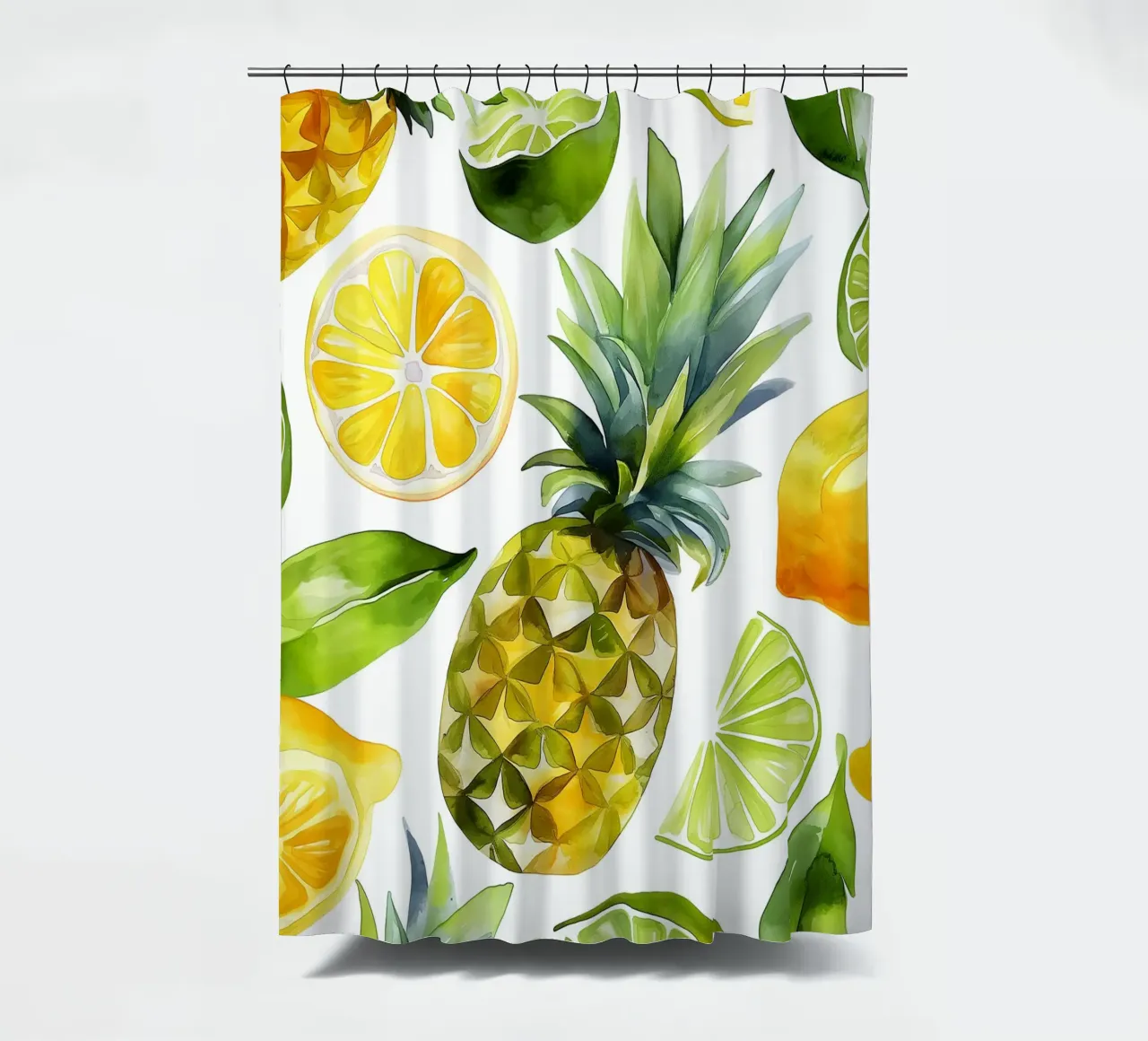 Ananas e agrumi tenda da doccia da Spice & Style