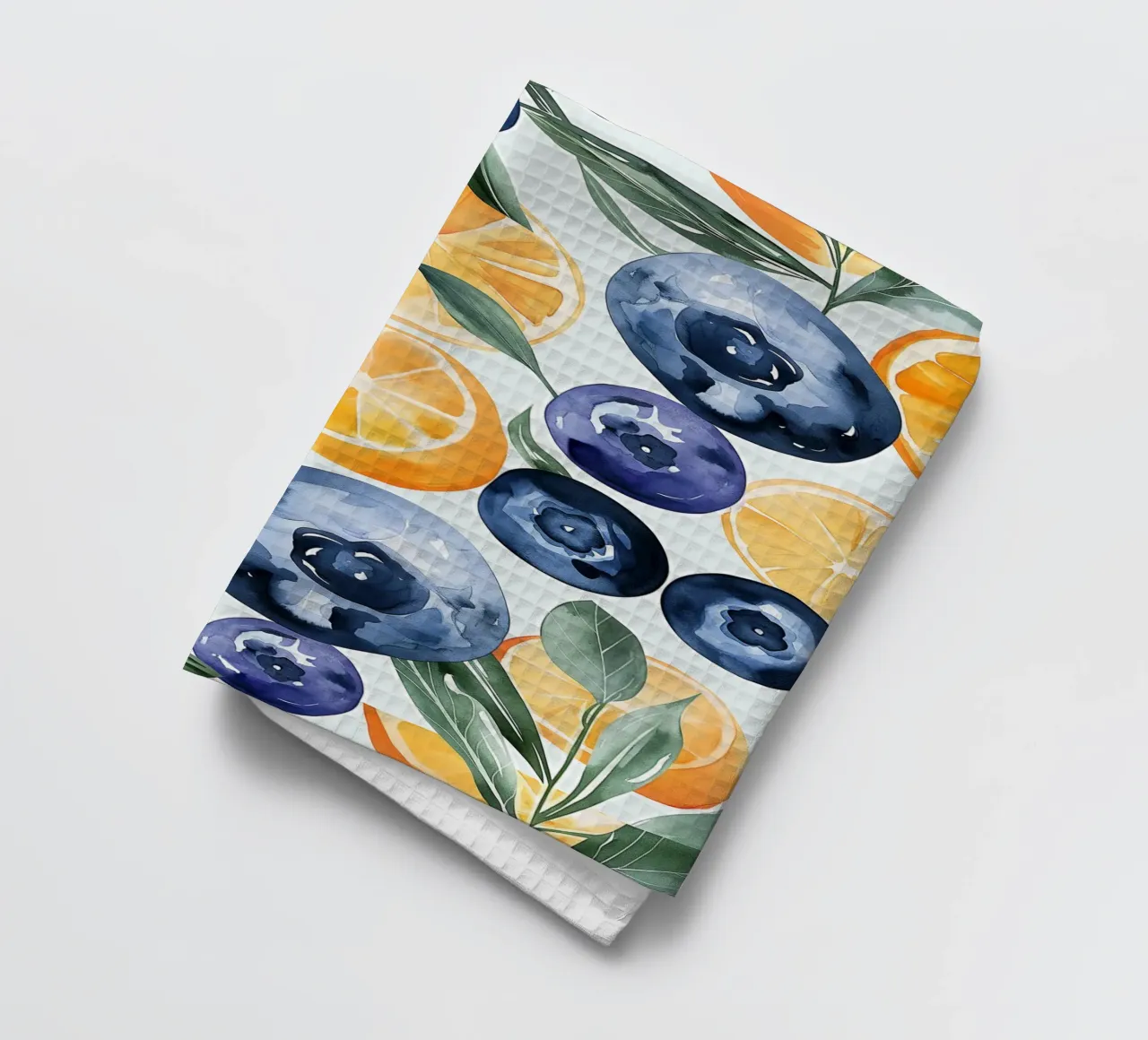 Myrtilles et oranges torchon de Spice & Style
