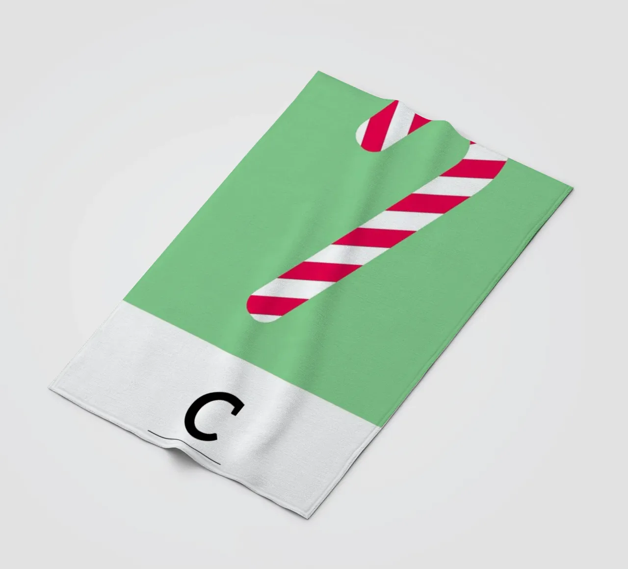 Food Alphabet Xmas Edition C coperta in pile da BLAEK Design Studio