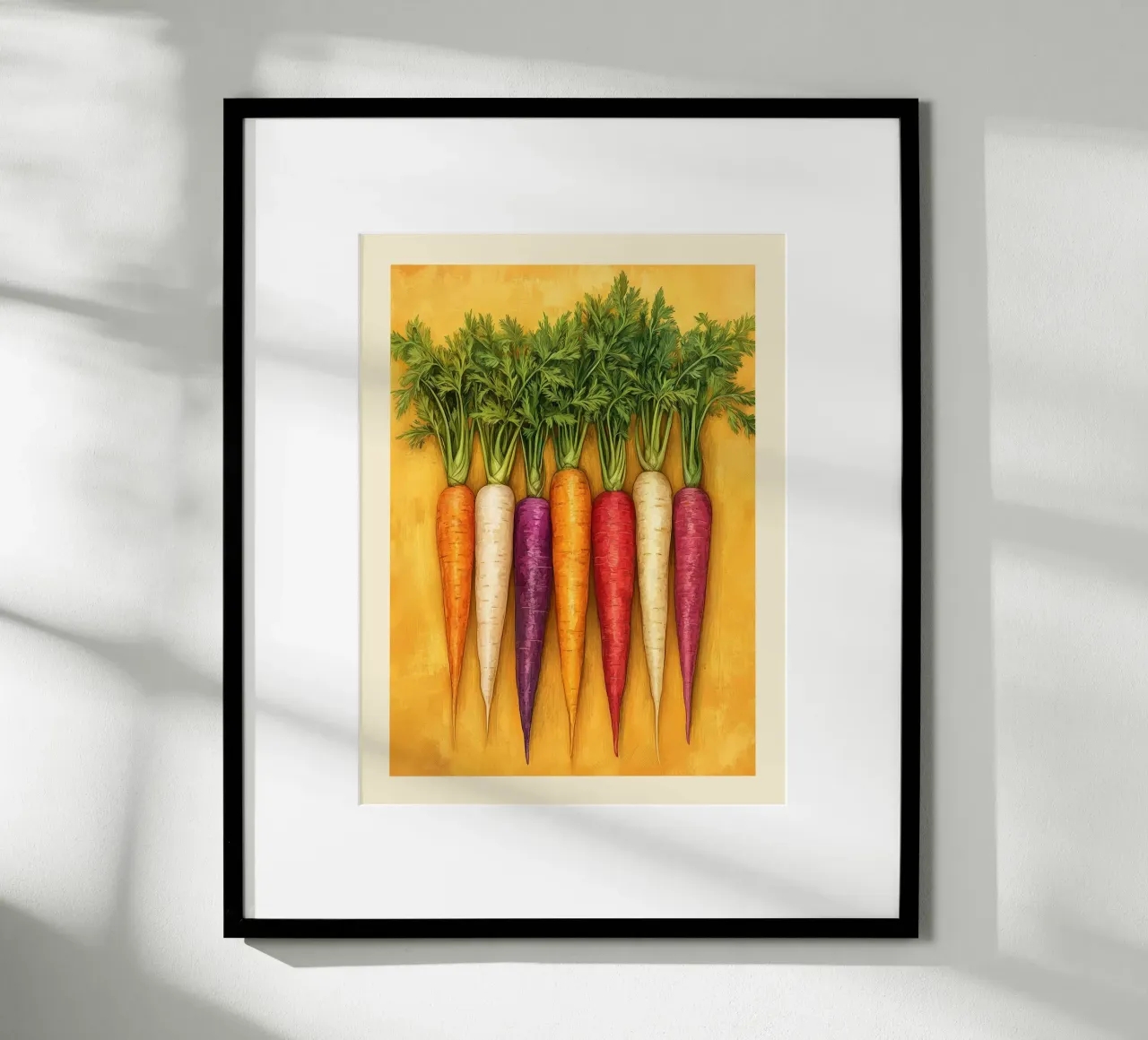 Illustrazione di carote colorate poster da Spice & Style