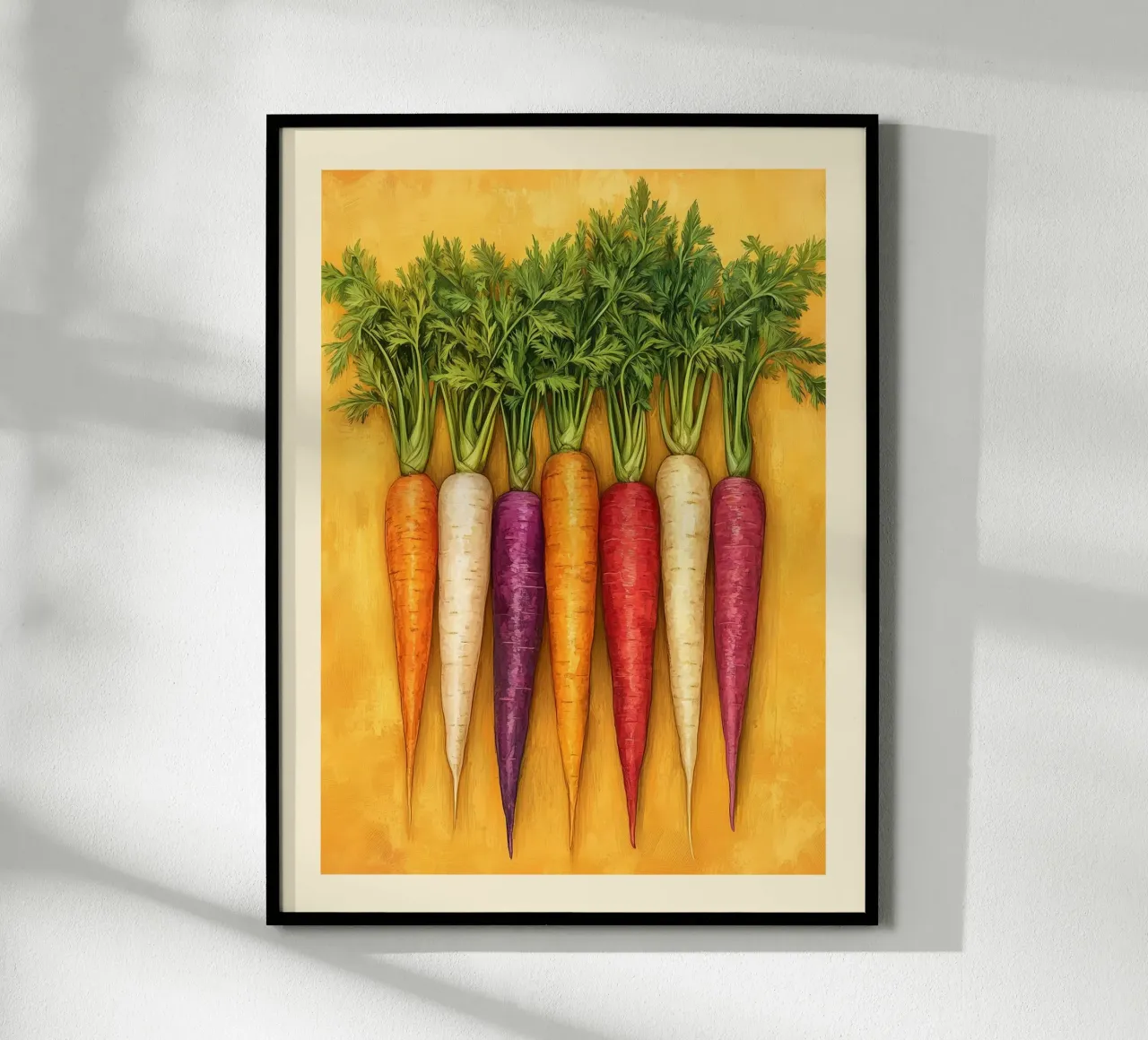 Illustrazione di carote colorate poster da Spice & Style