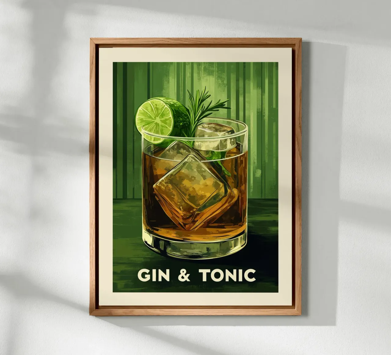 Poster d'epoca Gin & Tonic pannello forex da Spice & Style