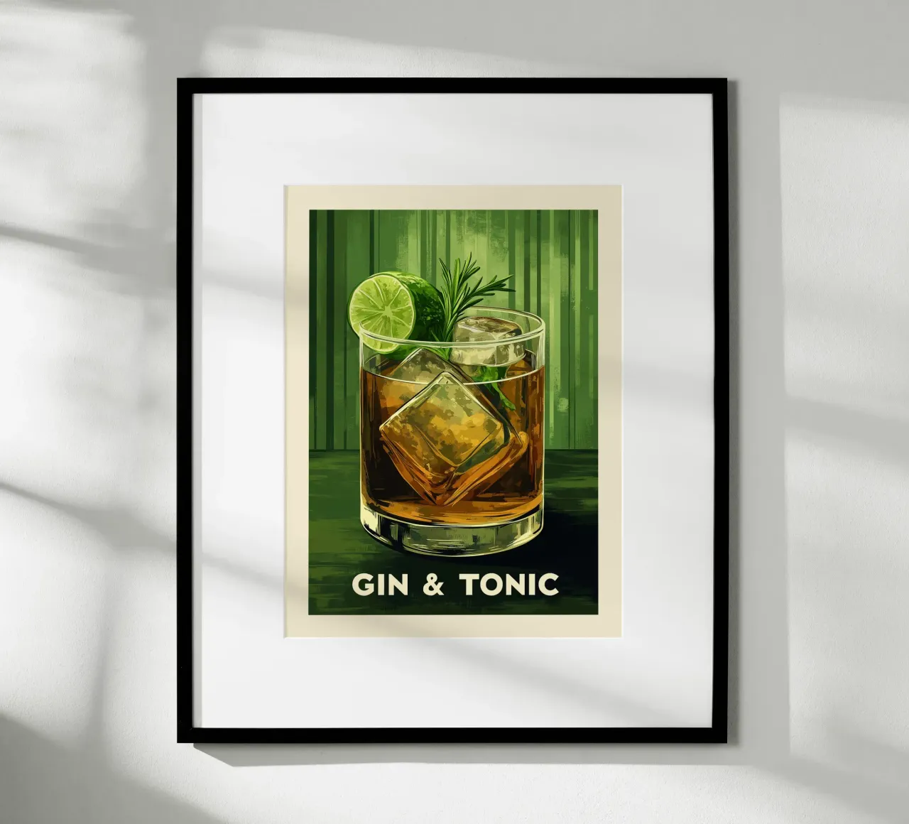 Poster d'epoca Gin & Tonic carta hahnemühle da Spice & Style