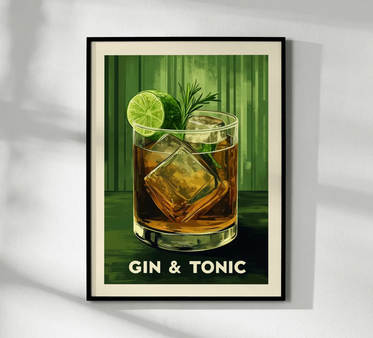 Poster d'epoca Gin & Tonic carta hahnemühle da Spice & Style