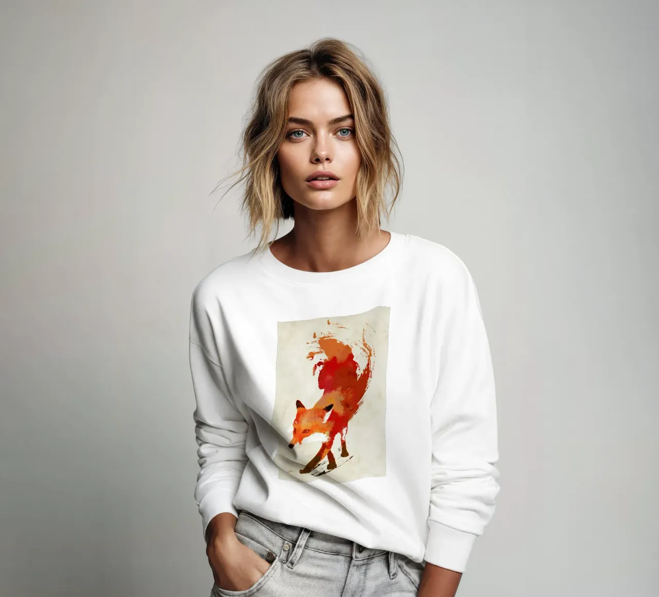 Vulpes vulpes Sweatshirt von Róbert Farkas