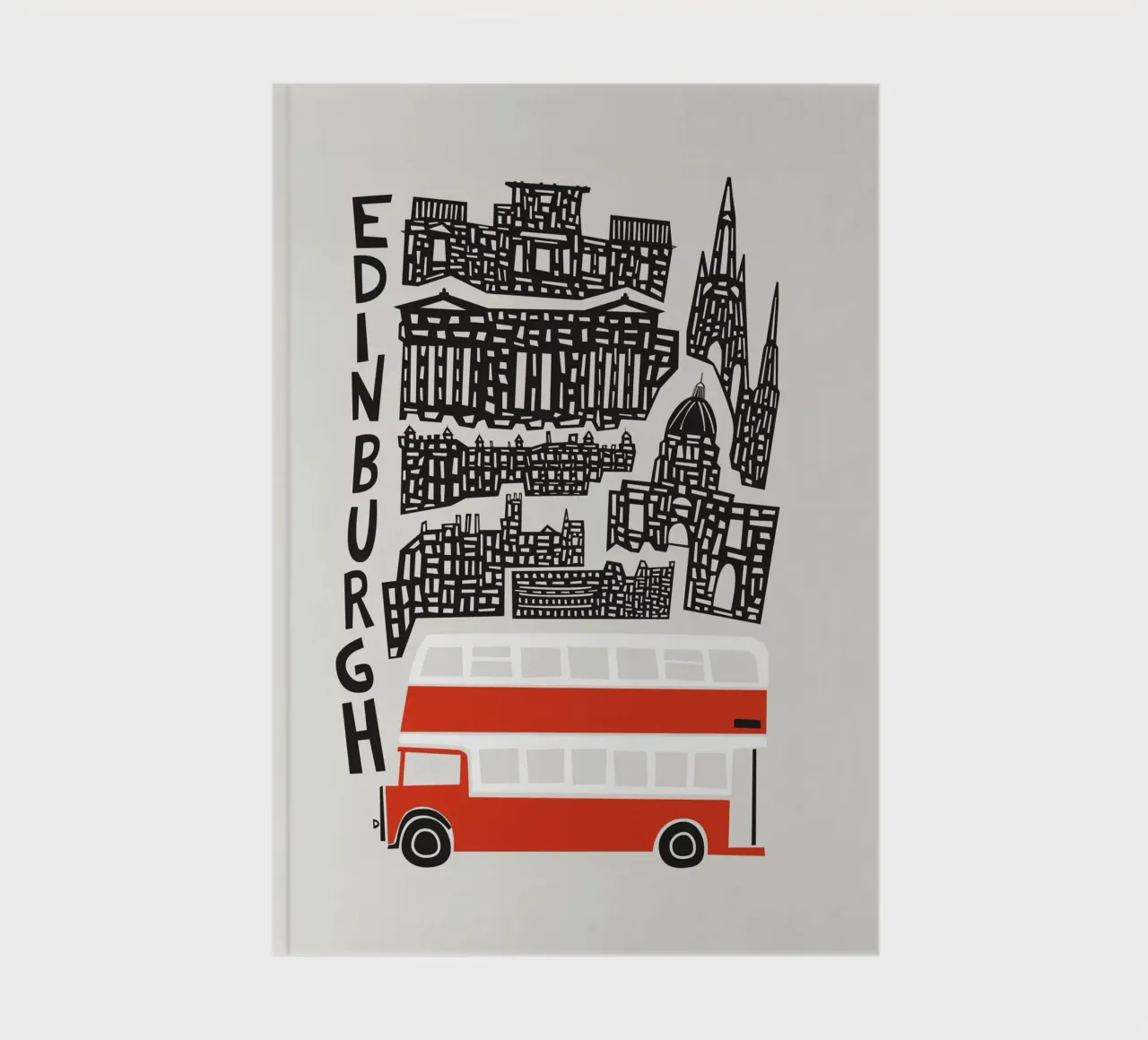 Edinburgh CItyscape notebook by Fox & Velvet