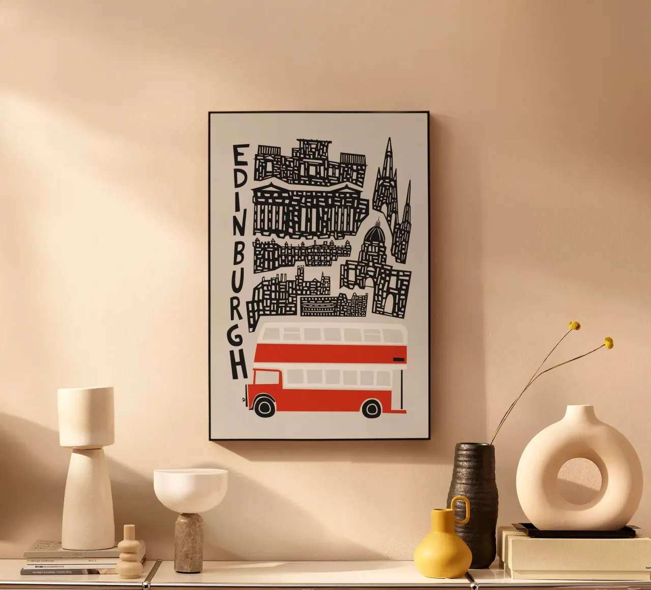 Edinburgh CItyscape forex plate by Fox & Velvet