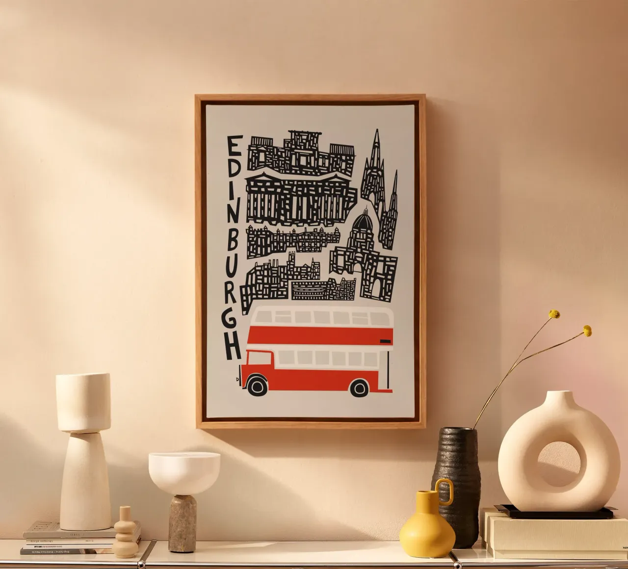 Edinburgh CItyscape canvas by Fox & Velvet