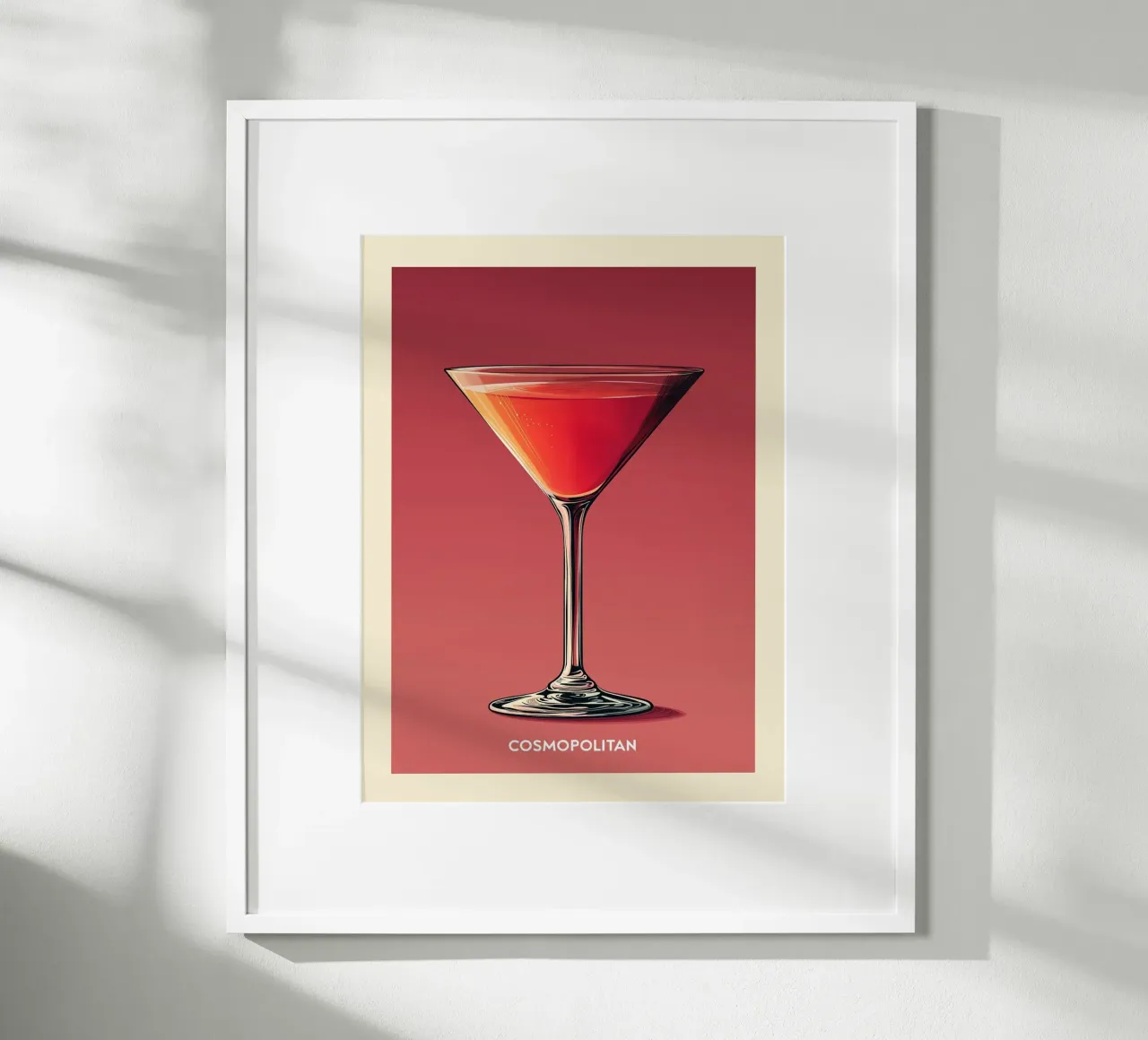 Cosmopolitan Cocktail Poster Hahnemühle von Spice & Style
