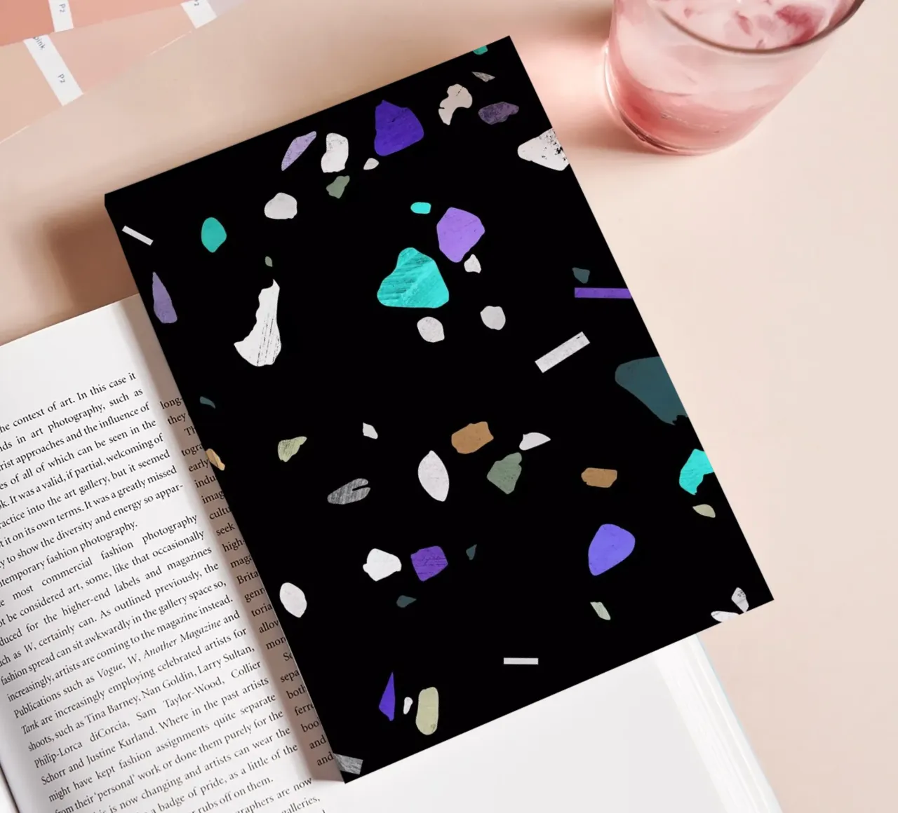 Painted terrazzo 2 notebook by STUDIO LEEMO