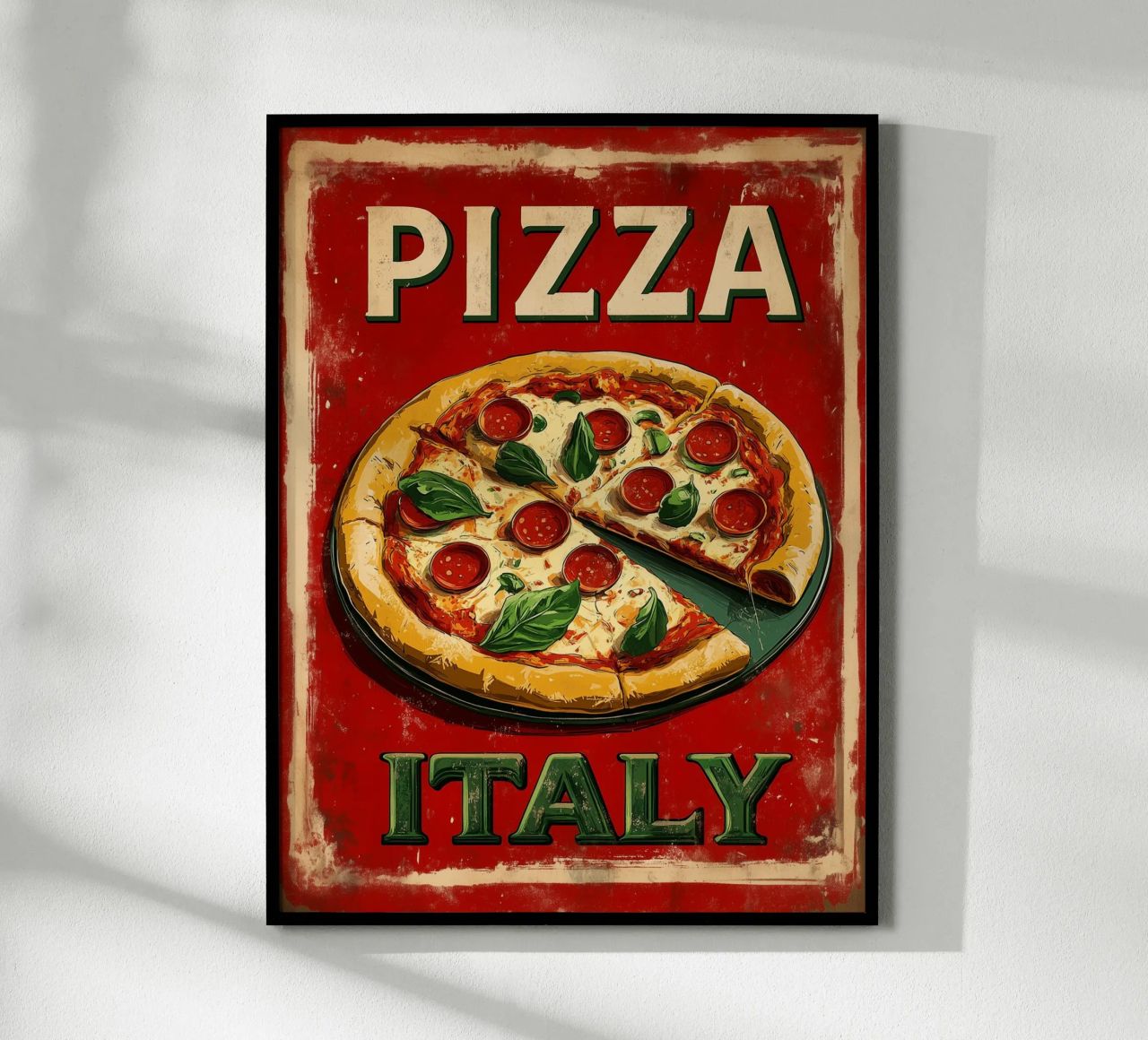 Poster vintage de pizza italienne poster de Spice & Style