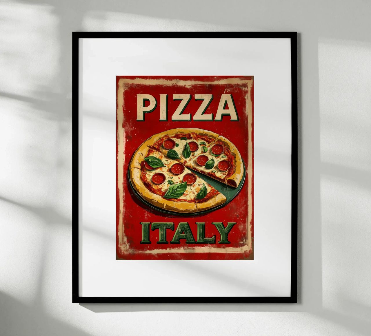 Poster vintage de pizza italienne poster de Spice & Style