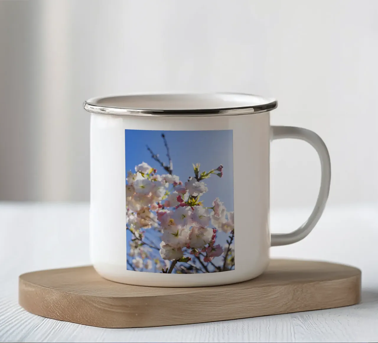 Giorni blu tazza in smalto da rafael campezato