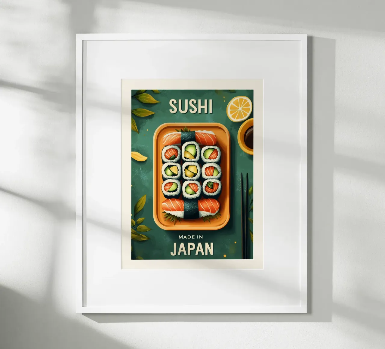 Poster per vassoio di sushi giapponese carta hahnemühle da Spice & Style