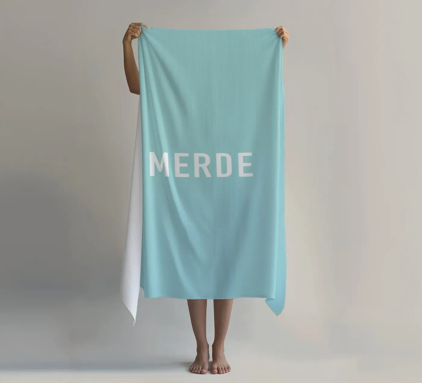 Merde beach towel by Studio One