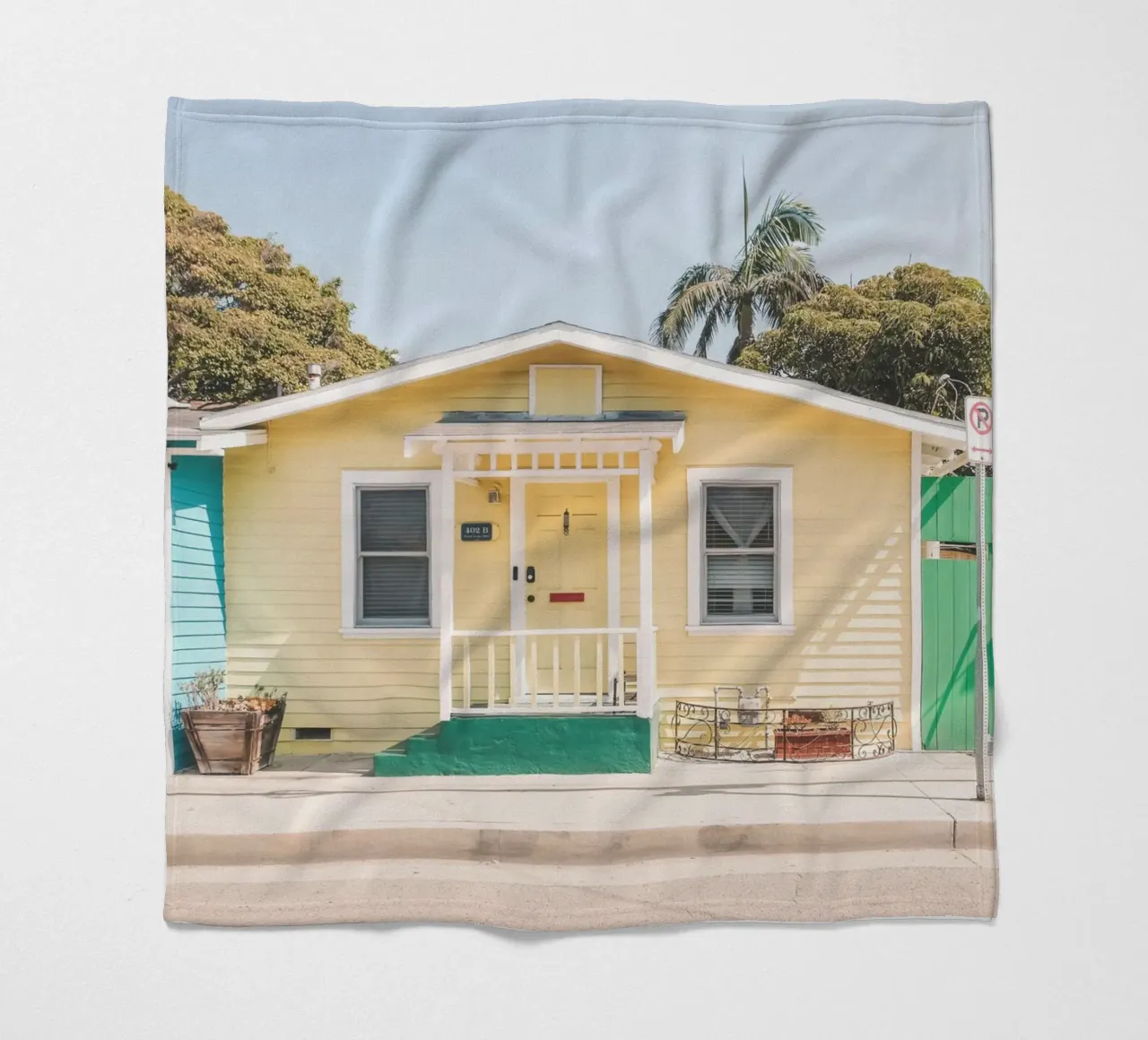 Los Angeles, USA I Case sulla spiaggia in colori pastello coperta in pile da Julie Travel Photography