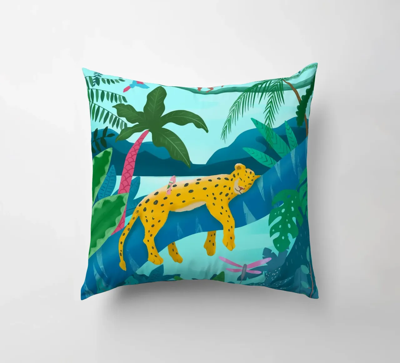Jungle Leopard cuscino da PetrArts