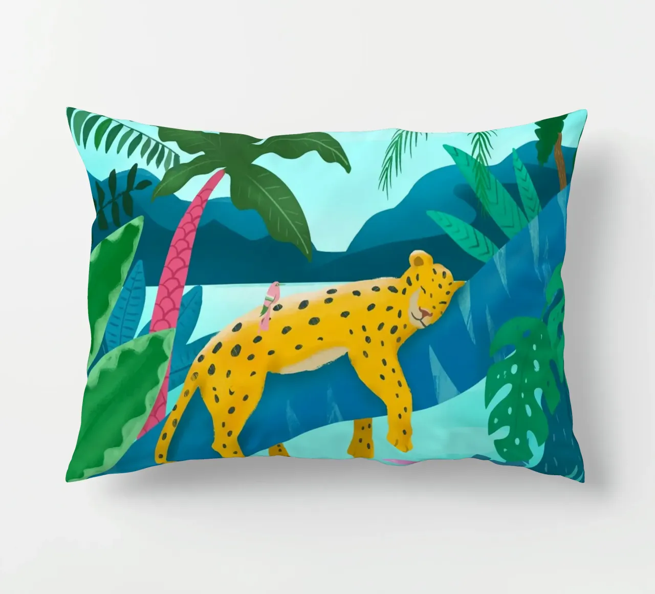 Jungle Leopard cuscino da PetrArts