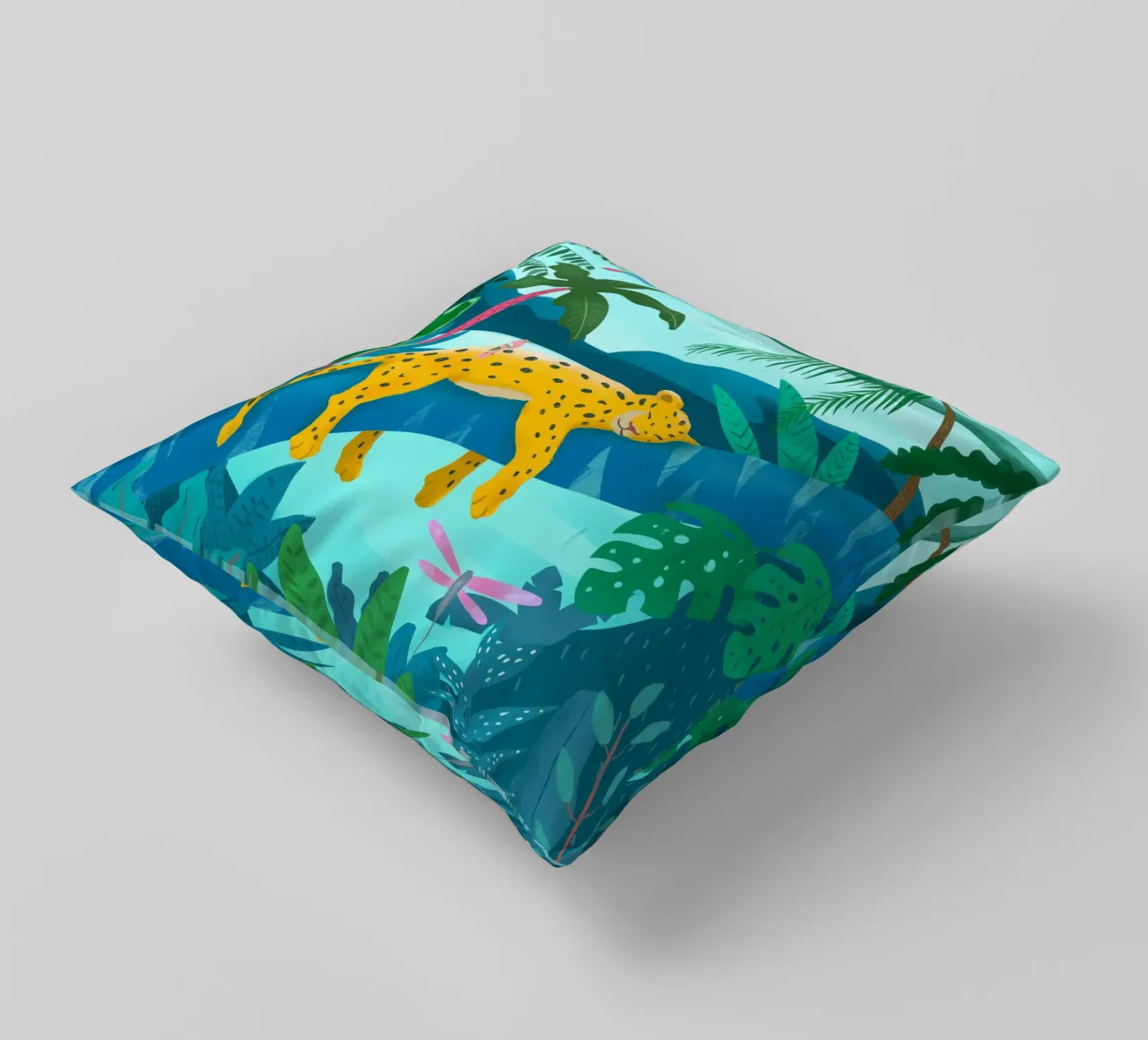 Jungle Leopard cuscino da PetrArts