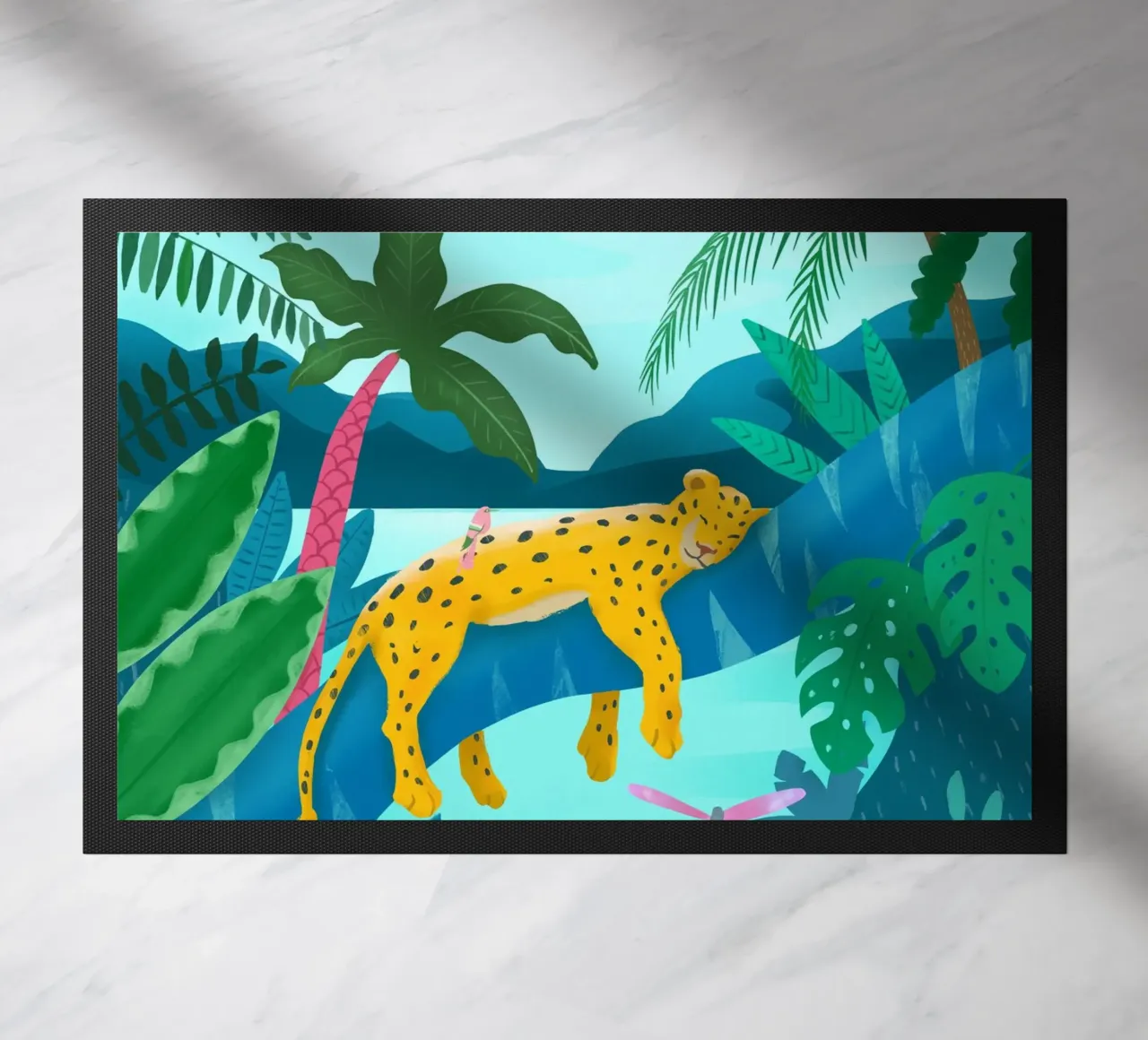 Jungle Leopard deurmat van PetrArts